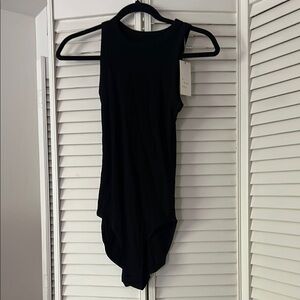 Black Sleeveless Bodysuit